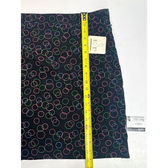 EP Pro Tech Golf Skort Size 18 Black Color Circle Side Zip Back Pocket - Picture 9 of 12